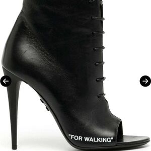 OFF WHITE - Black High Heel Ankle Boots